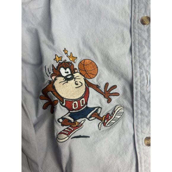 children’s kids vintage acme looney tunes bugs bunny and taz basketball MSTAINED - Picture 3 of 7